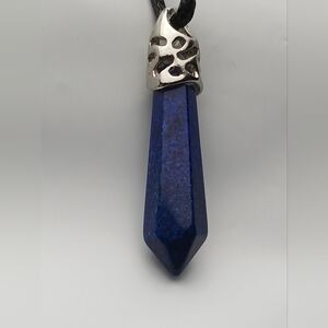 Elegant Lapis Lazuli Blue Pendant Necklace
